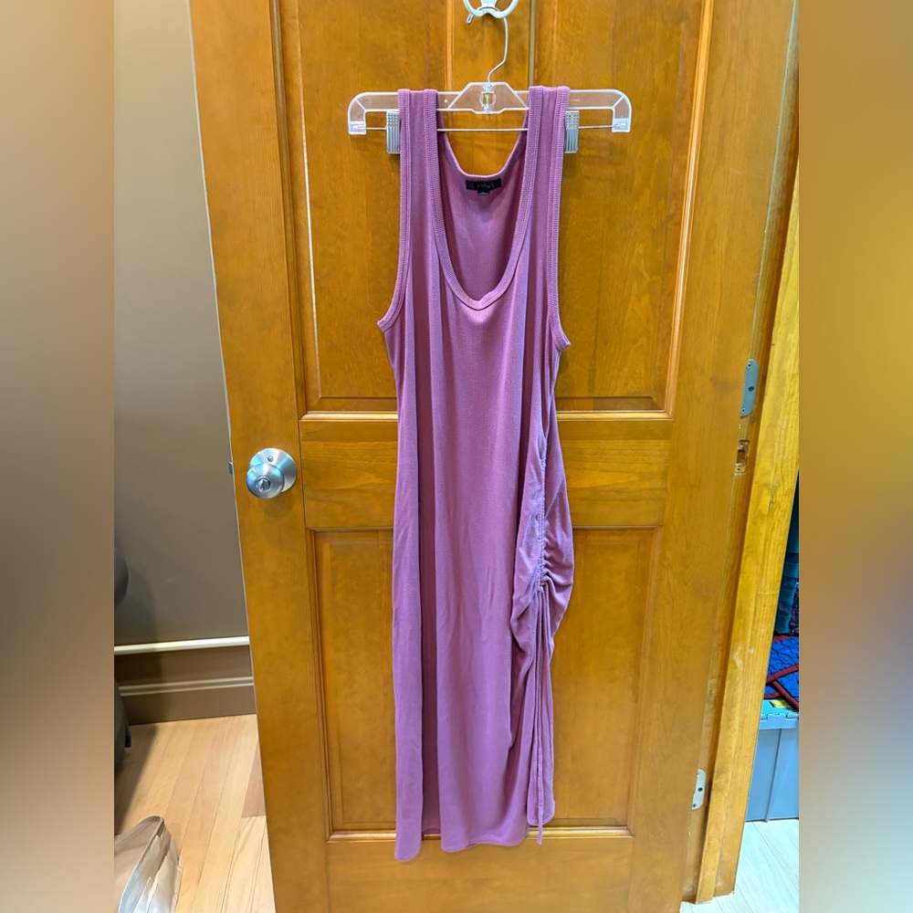 J.Crew TENCEL™ Lyocell Tank Ribbed Midi Dress Size Large